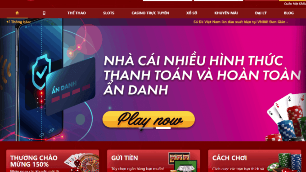 VN88 - Nhà cái đa dạng hình thức thanh toán.