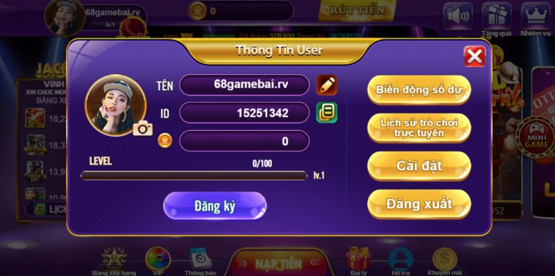 Câu hỏi của người chơi khi sử dụng tính năng chăm sóc khách hàng 68 game bài