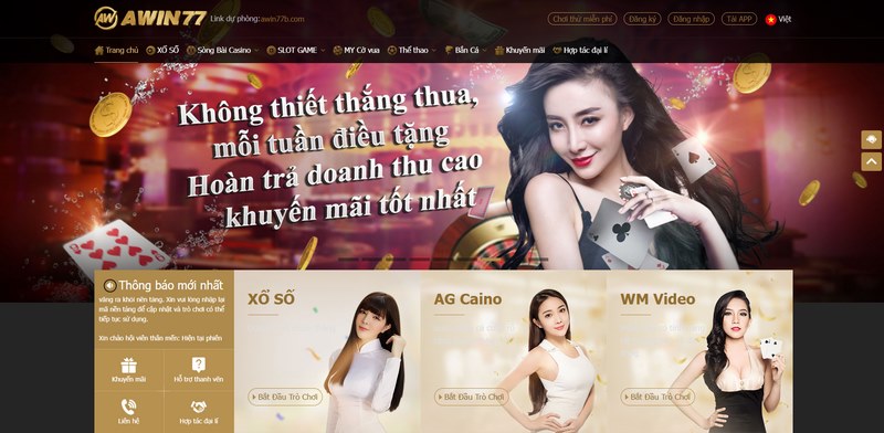 Nhà cái AWIN77 - Sân chơi chuyên nghiệp và đẳng cấp